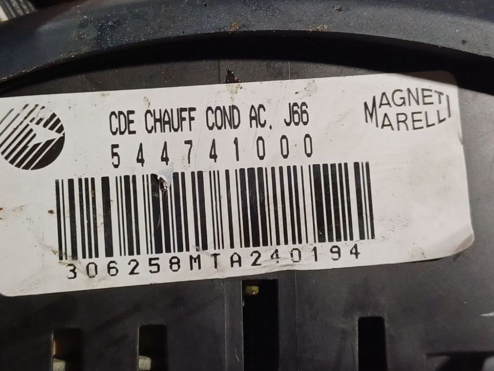 544741000 Renault Espace 2001 Climate Control Panel (heater control switches) - Thumbnail 4