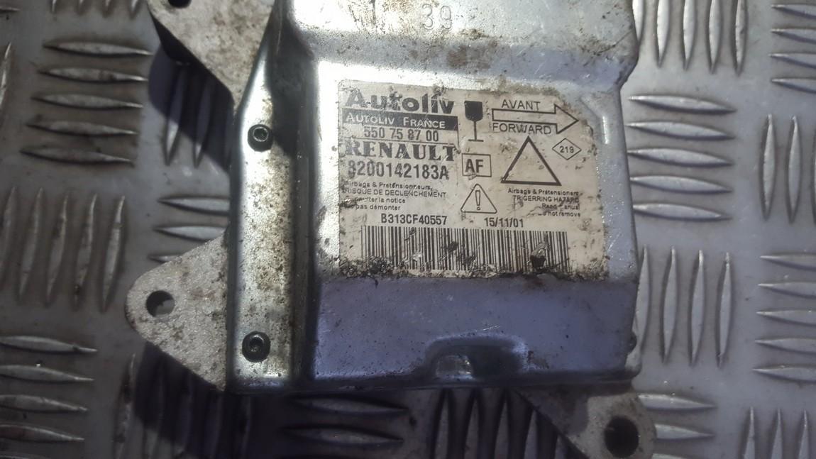 8200142183A Renault Laguna 2002 SRS AIRBAG KOMPIUTERIS - ORO PAGALVIU VALDYMO BLOKAS - Thumbnail 2