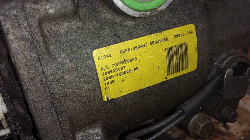 2S6H19D629AB Ford Fiesta 2006 Ilmastointilaitteen pumppu - Thumbnail 4