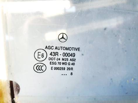 DOT24M25AS2 Mercedes-Benz C-CLASS 2008 Door-Drop Glass - REAR RIGHT - Thumbnail 3