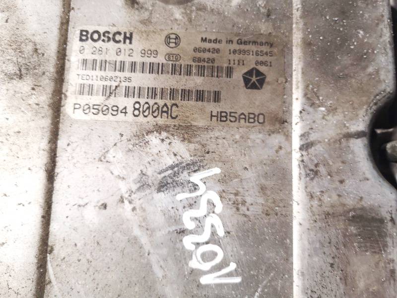 0281012999 Chrysler Voyager Grand 2006 ECU Engine Computer (Engine Control Unit) - Thumbnail 3