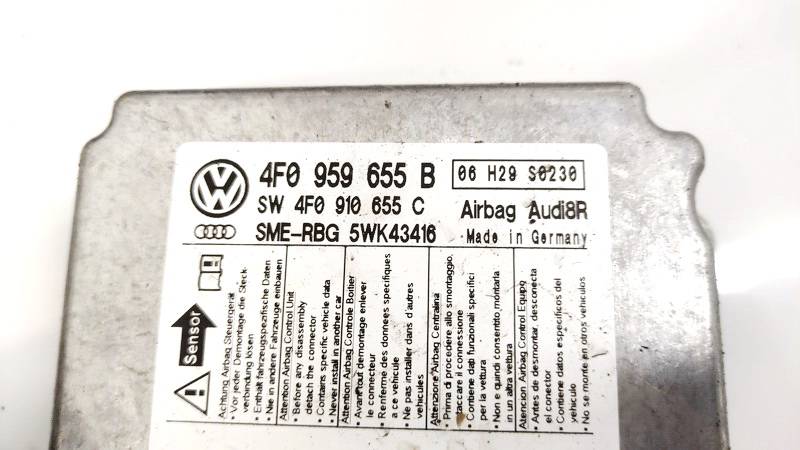4F0959655B Audi A6 2005 CALCULATEUR AIRBAG - Thumbnail 2