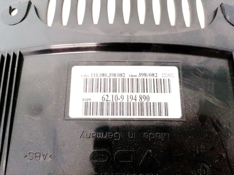62109194890 BMW 5-Series 2003 Speedometers - Cockpit - Speedo Clocks Instrument - Thumbnail 3