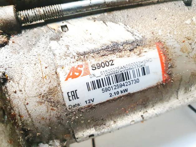 S9002 Jaguar XF 2016 Starter Motor - Thumbnail 3