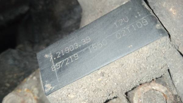 72190339 Opel Astra 2002 Electrical selenoid (Electromagnetic solenoid) - Thumbnail 3