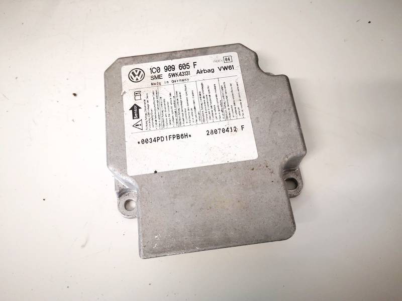 1C0909605F Skoda Superb 2005 Airbag crash sensors module