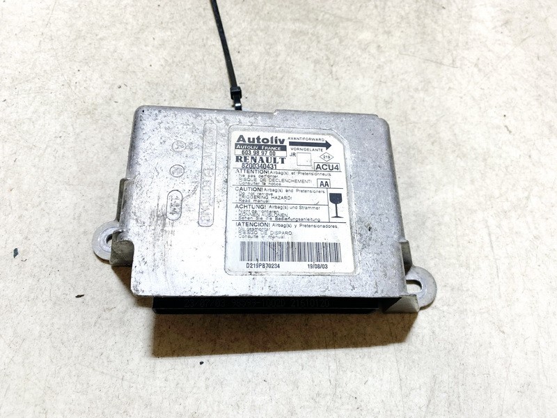 603989700 Renault Scenic 2003 Airbag crash sensors module