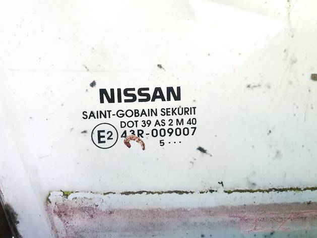 DOT39AS2M40 Nissan Leaf 2015 Door-Drop Glass - FRONT RIGHT - Thumbnail 2