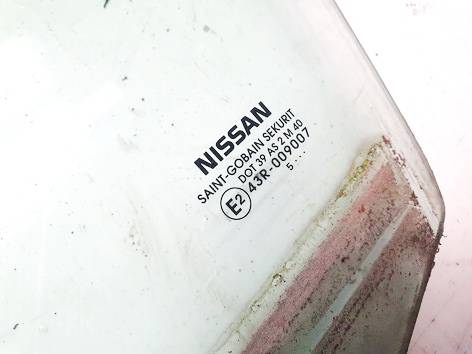 DOT39AS2M40 Nissan Leaf 2015 Door-Drop Glass - FRONT LEFT - Thumbnail 2