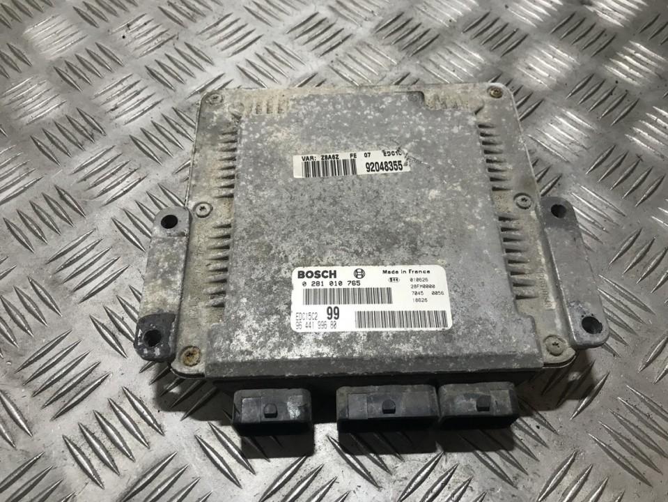 0281010765 Peugeot 607 2003 Moottorin ohjainyksikkö