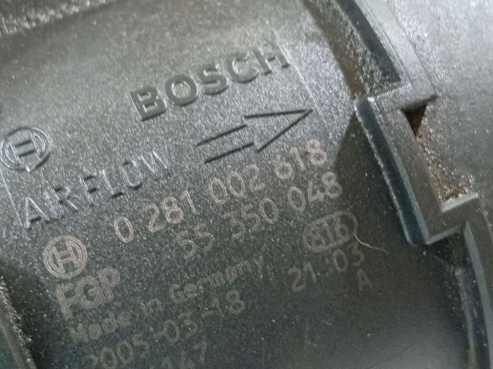 0281002618 Opel Signum 2005 Capteur Maf Air Débitmètre Capteur - Thumbnail 4