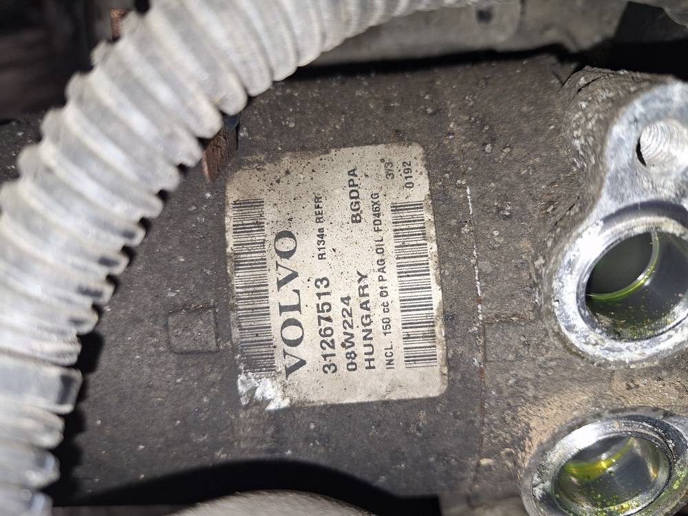 31267513 Volvo V70 2008 AC AIR Compressor Pump - Thumbnail 4
