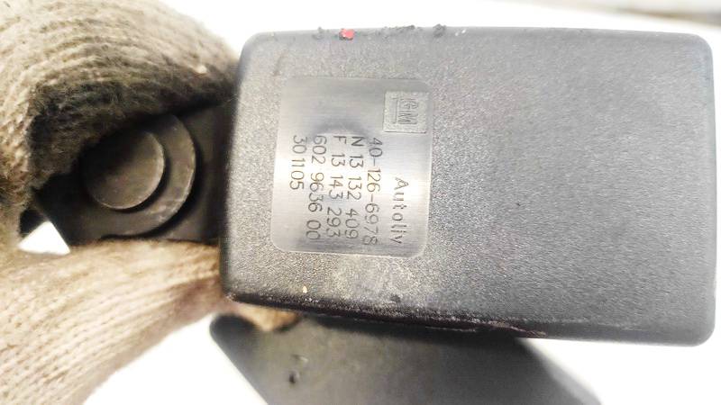 13132409 Opel Astra 2004 Zaczep pasa bezpieczeństwa - TYLNE PRAWE - Thumbnail 3