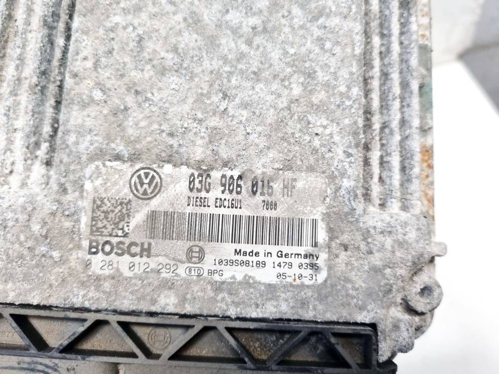 03G906016HF Skoda Octavia 2005 Moottorin ohjainyksikkö - Thumbnail 4