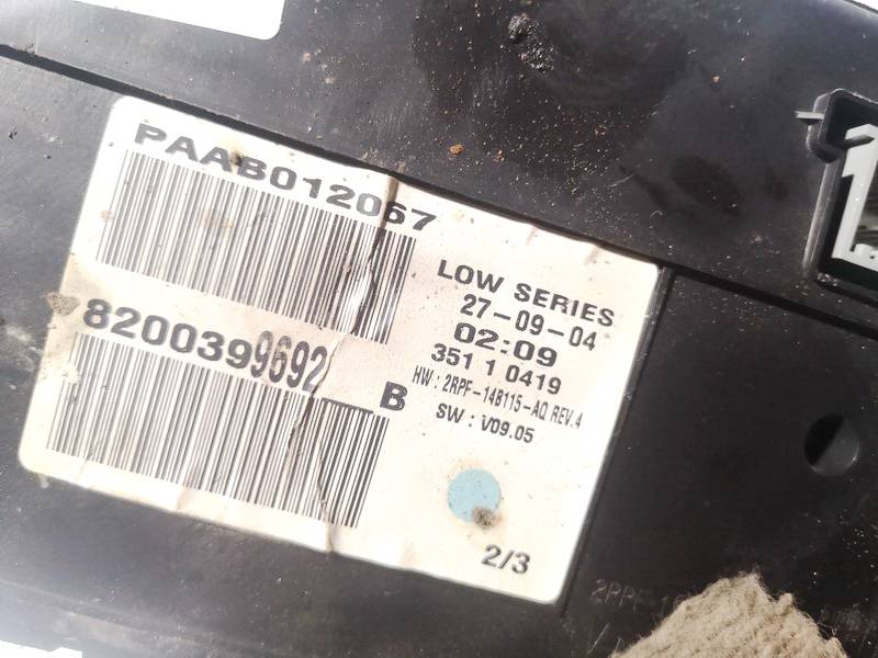 8200399692 Renault Megane 2004 Spidometras - prietaisu skydelis - Thumbnail 3