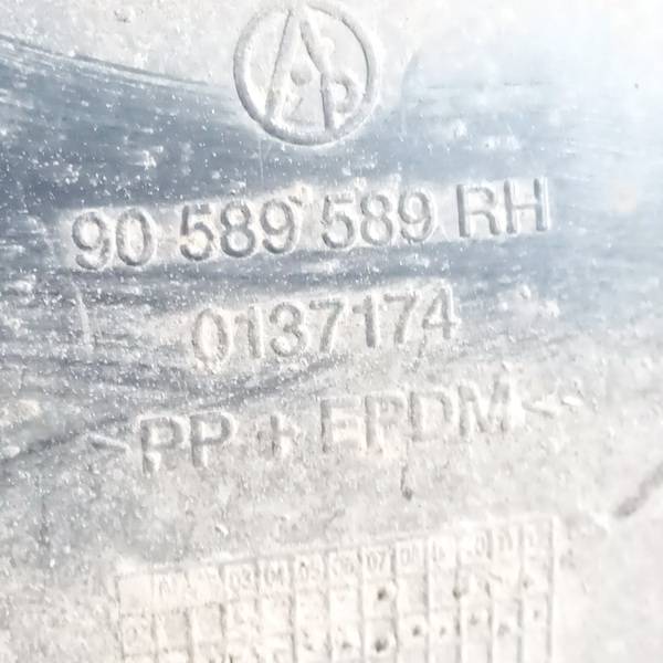 90589589 Opel Astra 1999 Plastic Inner Fender - REAR RIGHT - Thumbnail 3