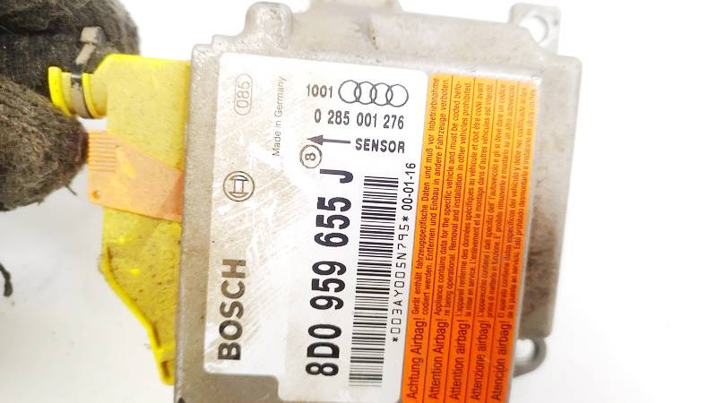 8D0959655J Audi A4 2000 SRS gaisa spilvena dators – gaisa spilvenu vadības bloks - Thumbnail 2