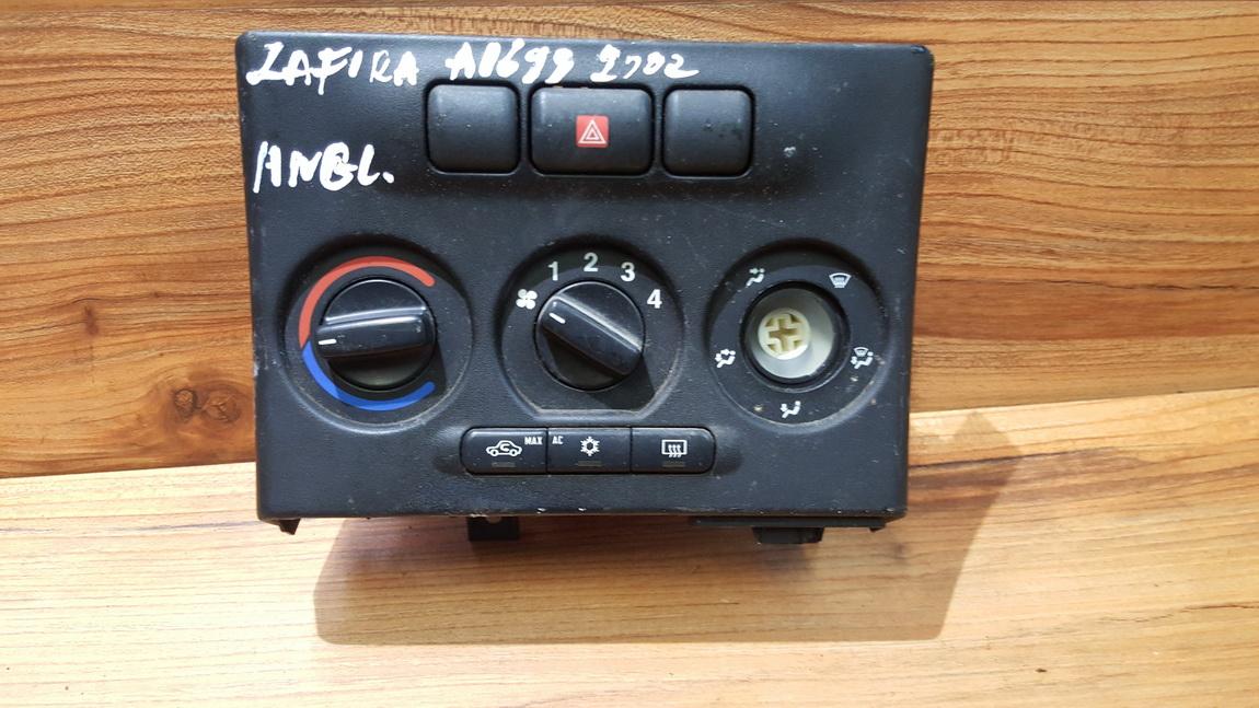 024420732 Climate Control Panel (heater control switches) Opel Zafira 2002 1.8L 15EUR