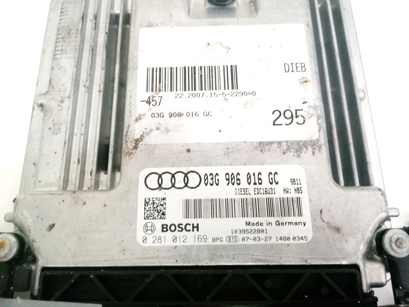 03G906016GC Audi A6 2007 CALCULATEUR MOTEUR - Thumbnail 3