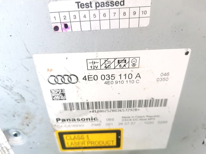 4E0035110A Audi A6 2007 Wechsler Changer - Thumbnail 3