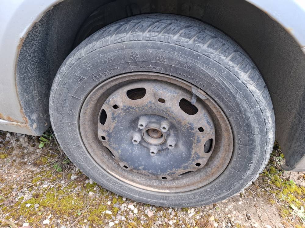 5X100 Volkswagen Polo 2008 Komplet stalowych felg R14 - Thumbnail 3