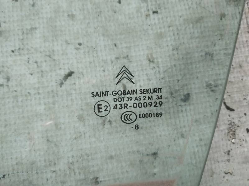 AS2 Citroen C5 2009 Door-Drop Glass - FRONT LEFT - Thumbnail 2