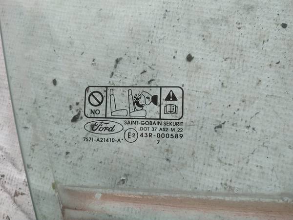 AS2 Ford Mondeo 2007 Door-Drop Glass - FRONT RIGHT - Thumbnail 2