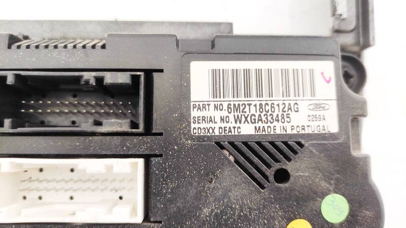 6M2T18C612AG Ford S-Max 2006 Climate Control Panel (heater control switches) - Thumbnail 3