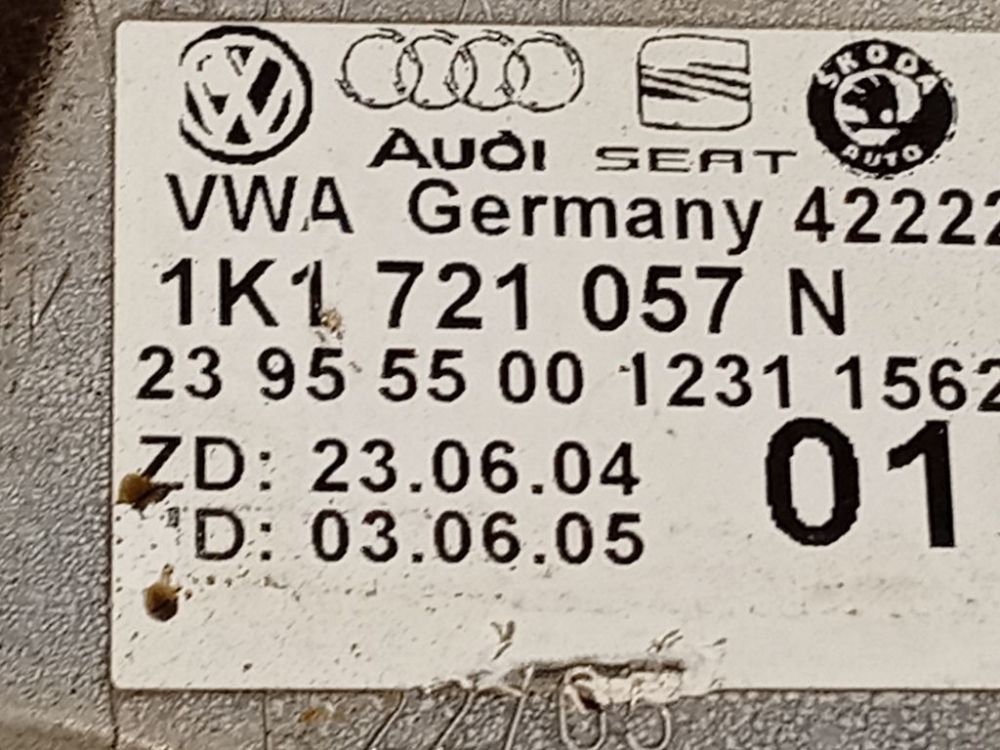 1K1721057N Skoda Octavia 2004 Pedal work, Brake pedal, Pedal bracket, Clutch pedal - Thumbnail 4