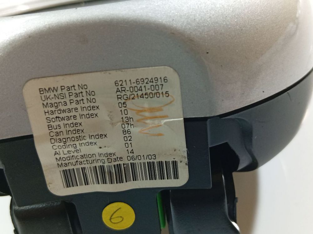 62116924916 MINI Cooper 2003 Nopeusmittari – mittaristo - Thumbnail 4