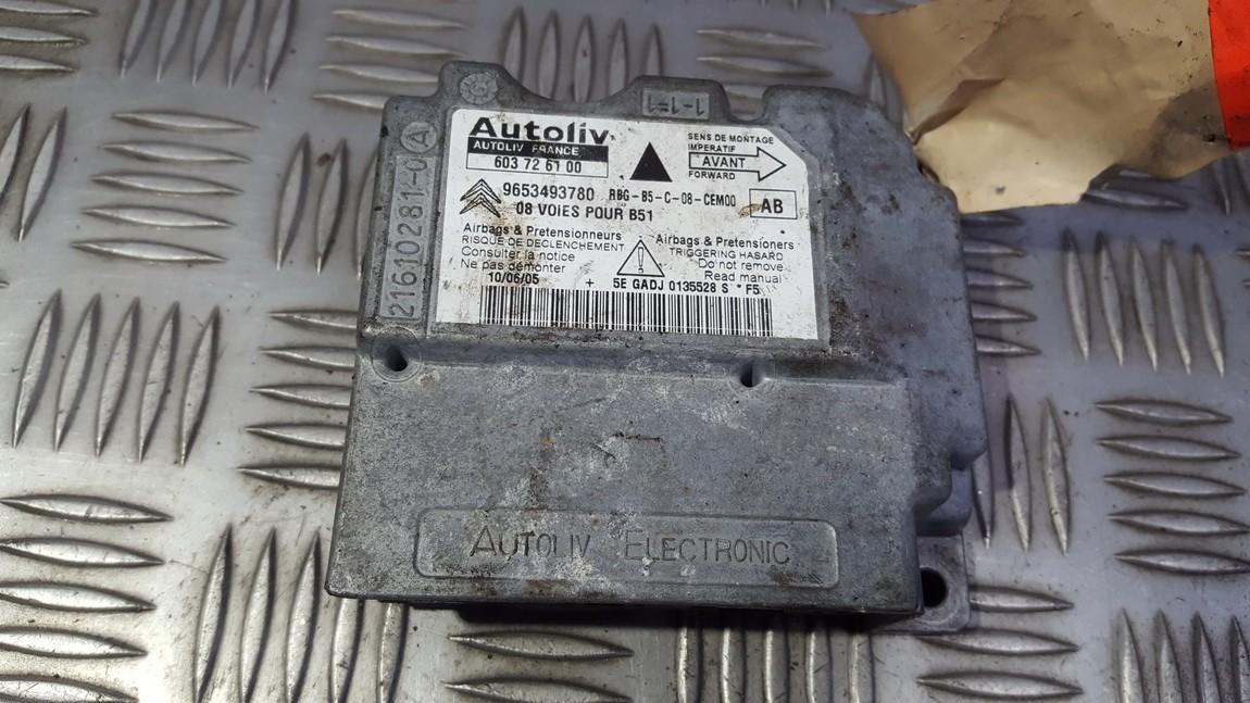 603726100 Citroen C4 2008 Airbag crash sensors module
