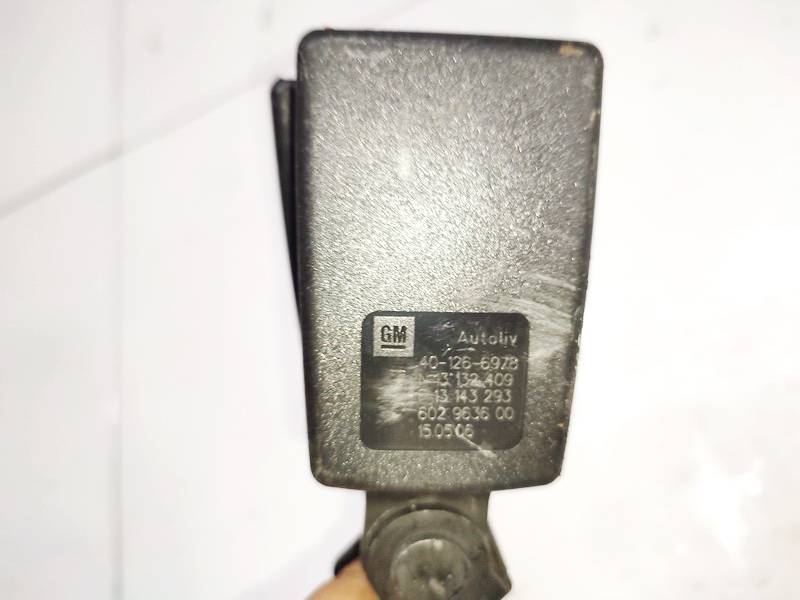 401266978 Opel Zafira 2006 Seat belt holder (Seat belt Buckle) -  REAR MIDDLE - Thumbnail 3
