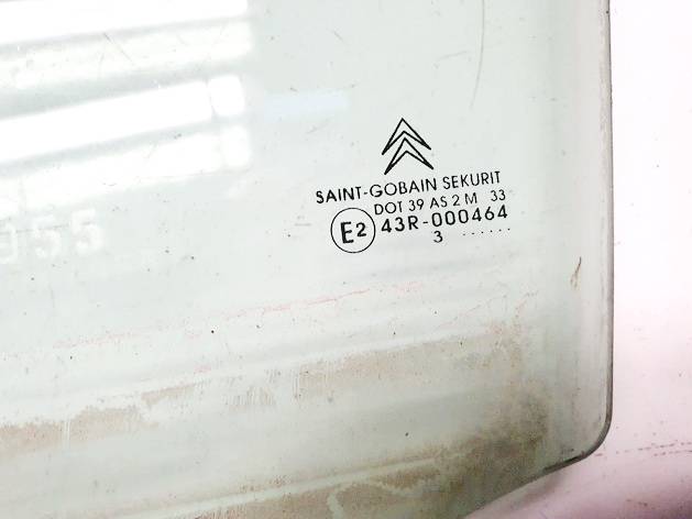 DOT39AS2M33 Citroen C2 2003 Szyba drzwi - PRZEDNIE LEWE - Thumbnail 2