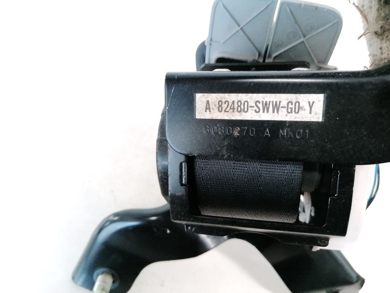 82480SWWG0 Honda CR-V 2007 Seat belt - REAR MIDDLE - Thumbnail 3