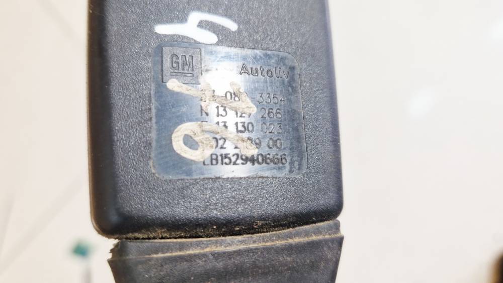 13129266 Opel Astra 2005 Seat belt holder (Seat belt Buckle) - FRONT LEFT - Thumbnail 3