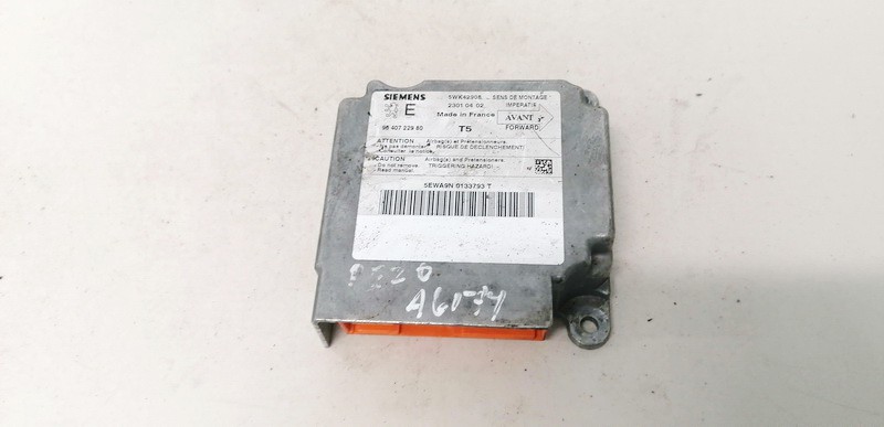 9640722980 Peugeot 307 2002 Airbag crash sensors module