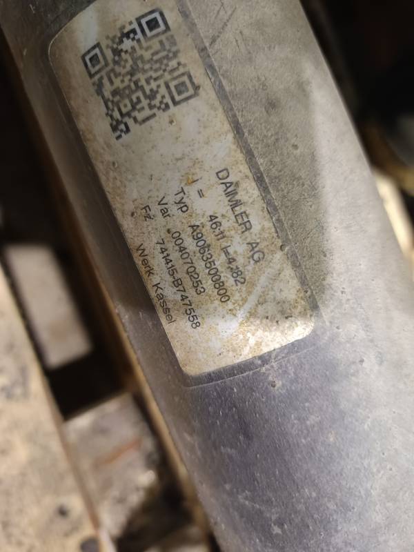 A9063500800 Volkswagen Crafter 2009 Pont Axial Arrière Avec Moyeux Supports Broche - Thumbnail 4