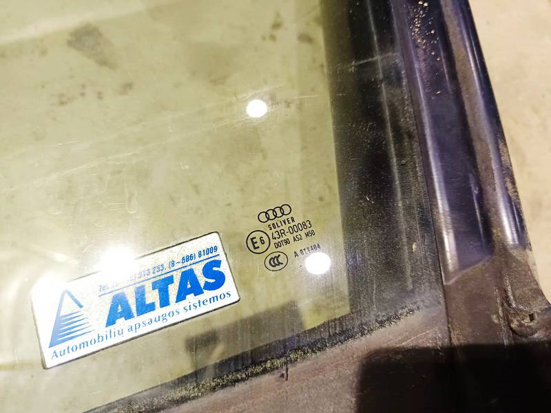 AS2 Audi A6 2005 Door-Drop Glass - FRONT LEFT - Thumbnail 2