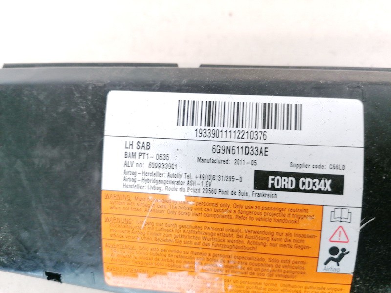 6G9N611D33AE Ford Galaxy 2009 Sēdekļa drošības spilvens SRS - Thumbnail 3