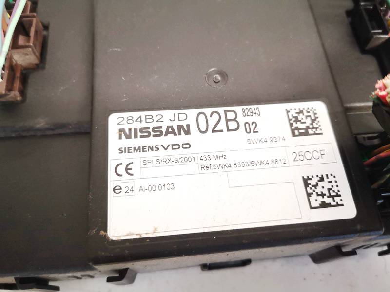 284B2JD02B Nissan X-Trail 2009 General Module Comfort Relay (Unit) - Thumbnail 2