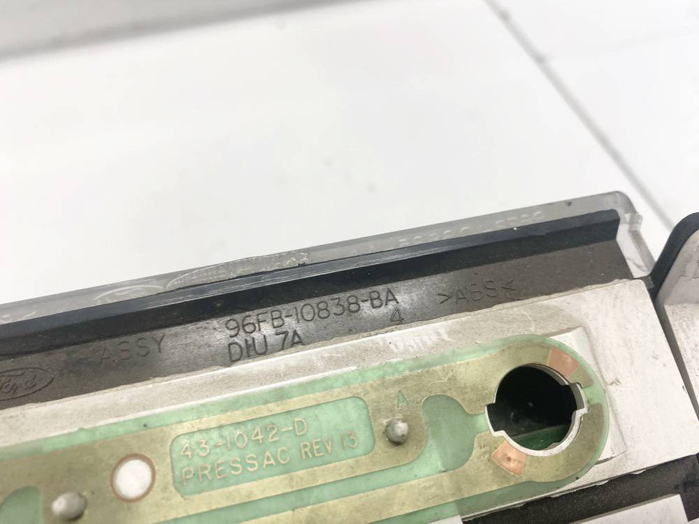 96FB10838BA Ford Fiesta 1996 Speedometers - Cockpit - Speedo Clocks Instrument - Thumbnail 4