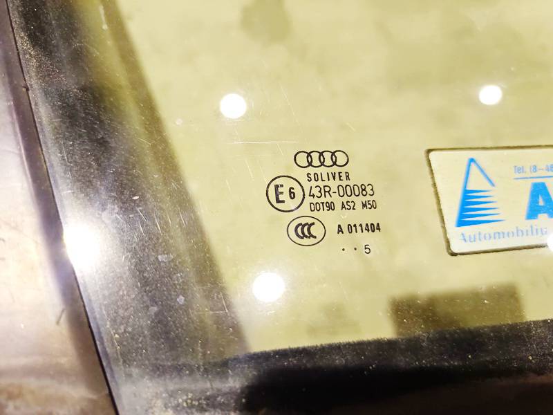 AS2 Audi A6 2005 Door-Drop Glass - FRONT RIGHT - Thumbnail 2