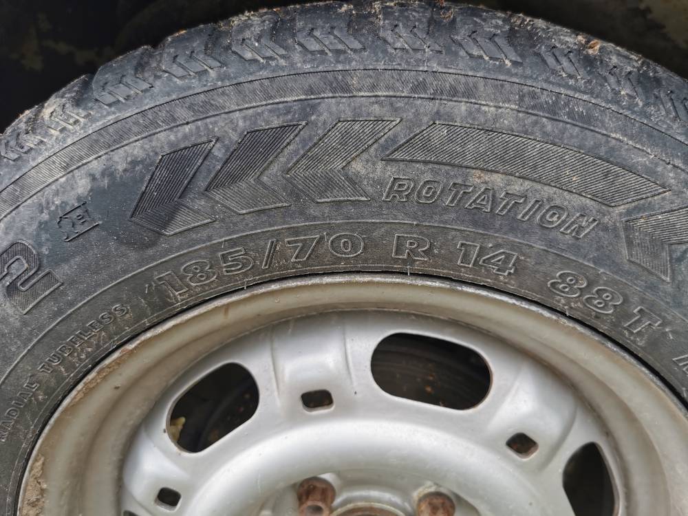 4X100 Volkswagen Golf 1993 Juego de ruedas de hojalata R14 - Thumbnail 5