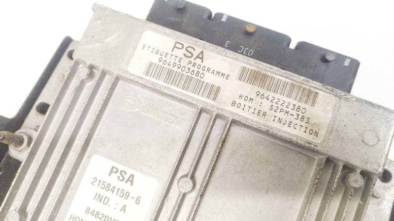 215841596 Citroen C3 Pluriel 2003 ECU Engine Computer (Engine Control Unit) - Thumbnail 2