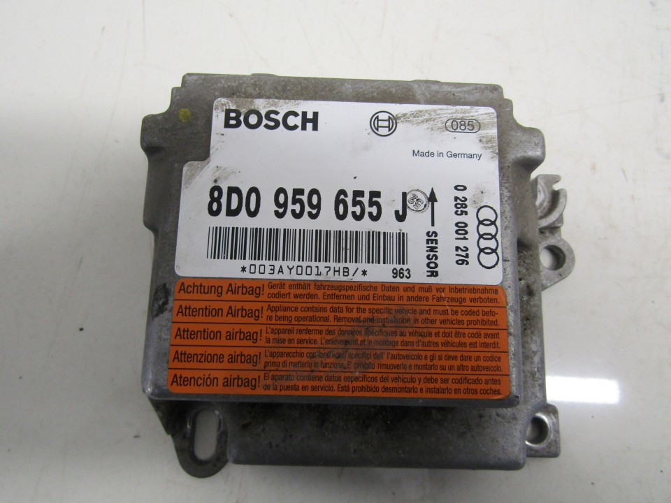 8D0959655J Audi A4 1999 SRS gaisa spilvena dators – gaisa spilvenu vadības bloks