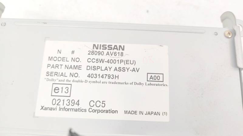 28090AV618 Nissan Primera 2004 Бортовой компьютер дисплей (дисплей информационный) - Thumbnail 3