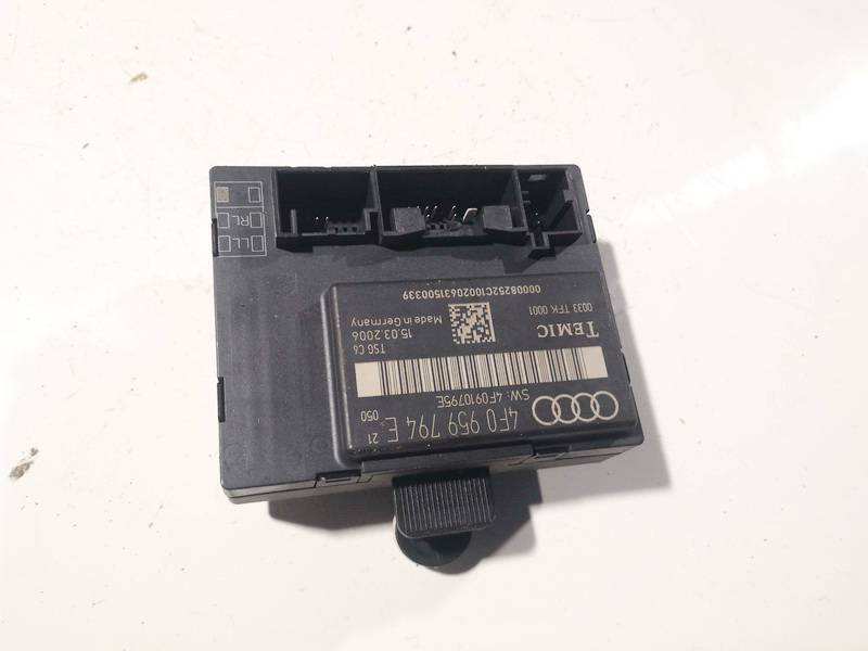 4F0959794E Audi A6 2006 Porte Unité de contrôle - Thumbnail 2