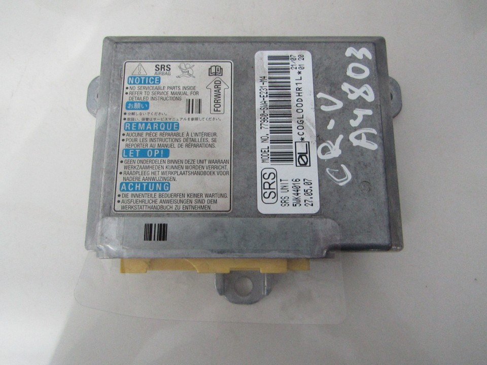 77960SWAE231M4 Honda CR-V 2007 SRS gaisa spilvena dators – gaisa spilvenu vadības bloks