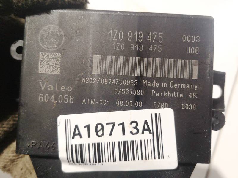 1Z0919475 Skoda Superb 2009 Control Unit Parking (Parking Assist Module) - Thumbnail 3