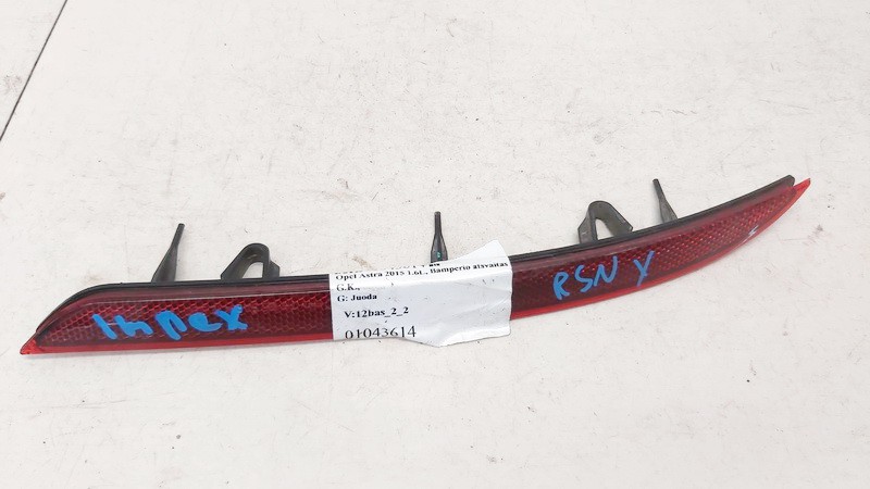 13370759 Opel Astra 2015 Bampera atstarotājs - AIZMUGURE PA KREISI